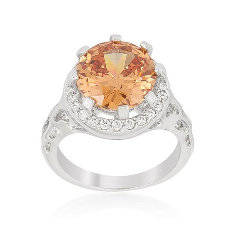 Champagne Organic Cocktail Ring - R08382R-C72