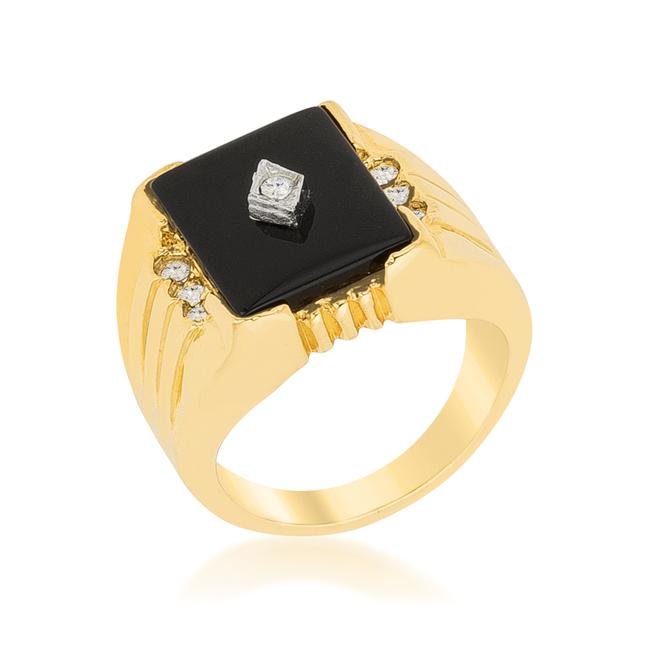 Black Onyx Men's Ring - R08397T-C03