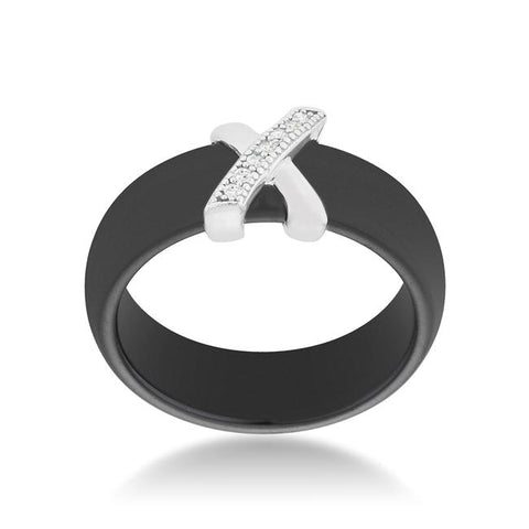 Modern Classic X Ring -Black - R08430RS-V02