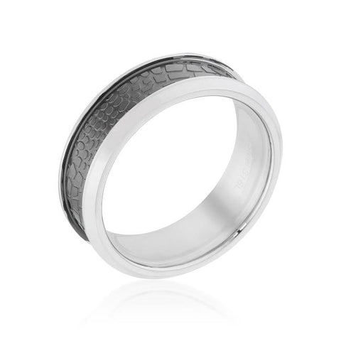 Band Ring with Animal Print Detail - R08433RV-V01