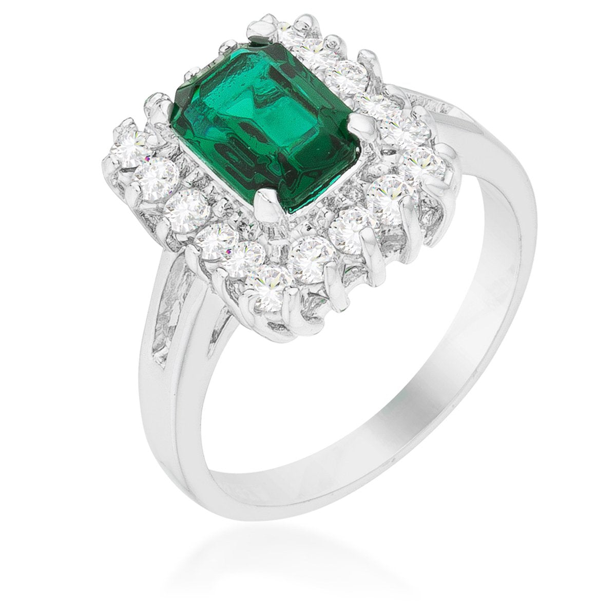 Vintage Emerald Cocktail Ring - R08445R-C40