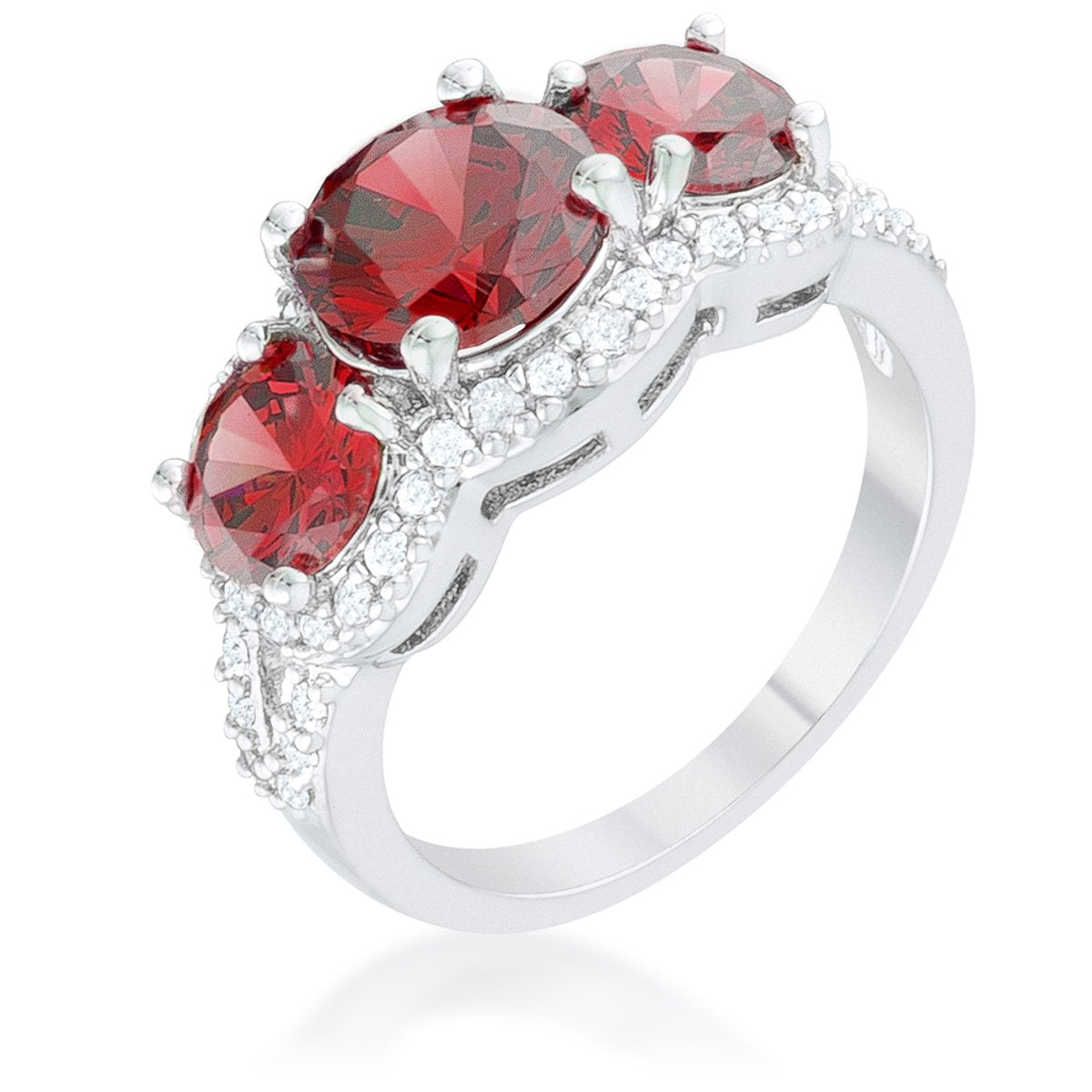 Garnet Classic Trio Ring - R08450R-C13