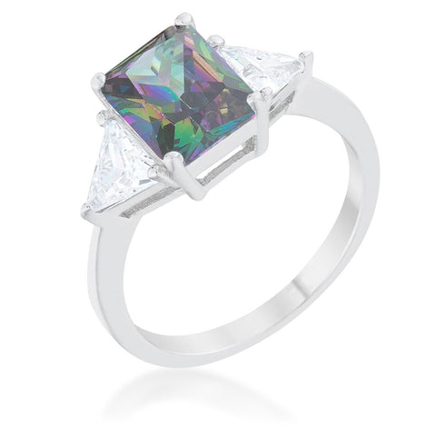 Classic Mystic Sterling Silver Engagement Ring - R08451RS-C19