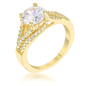 Irine 2.3ct CZ 14k Gold Classic Ring - R08535G-C01