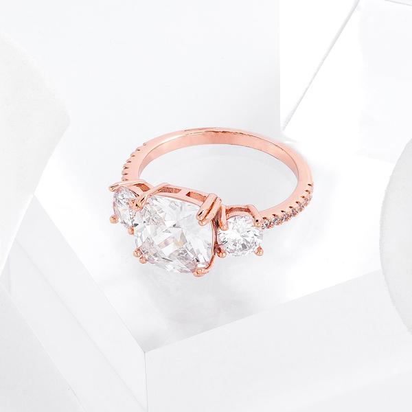 Royal Rose Gold Elegance Engagement Ring LSR08709A-C01