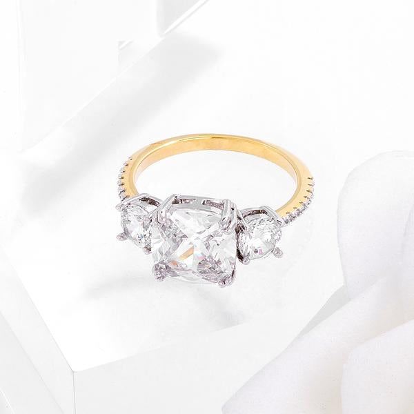 Royal Gold Elegance Engagement Ring LSR08709T-C01