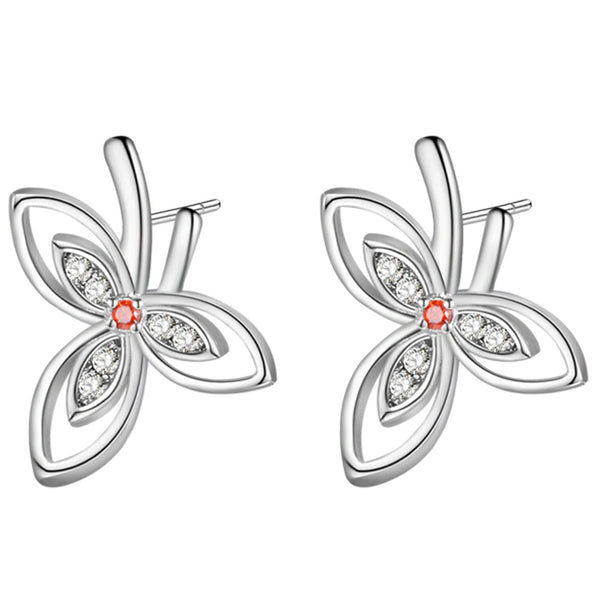 White Gold Earrings LSR1002