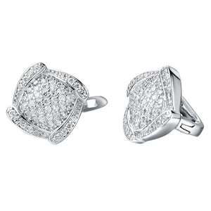 White Gold Earrings LSR149