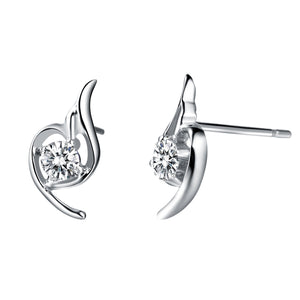 White Gold Earrings LSR153