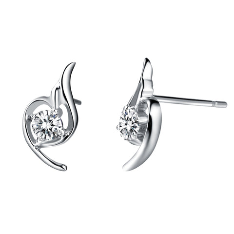 White Gold Earrings LSR153