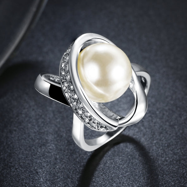 White Gold Ring LSR158