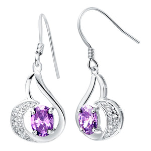 White Gold Earrings LSR163