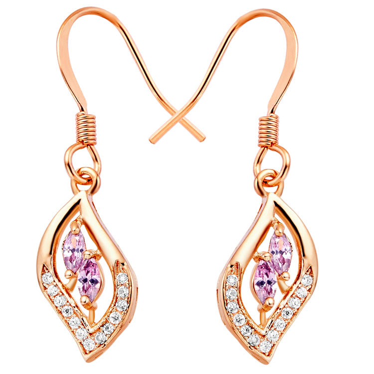 Rose Gold Earrings LSR177