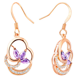 Rose Gold Earrings LSR184