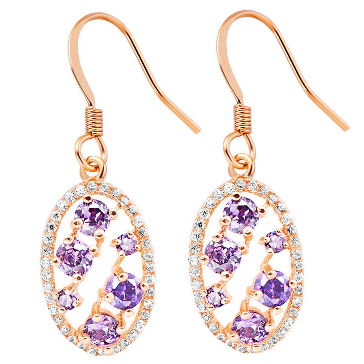 Rose Gold Earrings LSR186