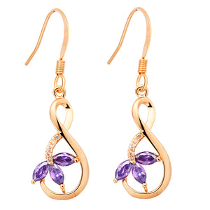 Rose Gold Earrings LSR188