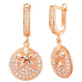 Rose Gold Earrings LSR212