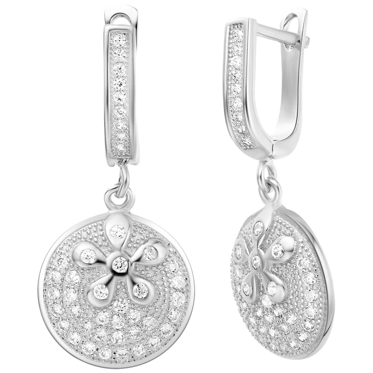 White Gold Earrings LSR213