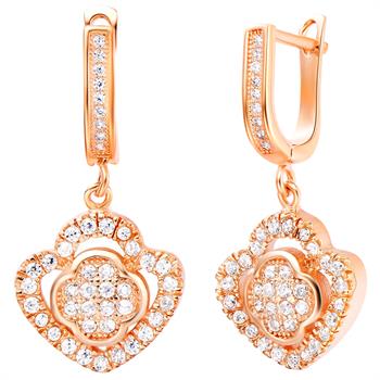 Rose Gold Earrings LSR214