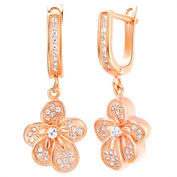 Rose Gold Earrings LSR218