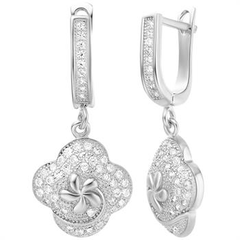 White Gold Earrings LSR221