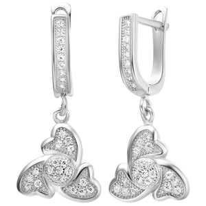 White Gold Earrings LSR223