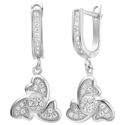 White Gold Earrings LSR223