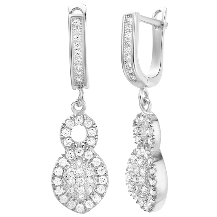 White Gold Earrings LSR227