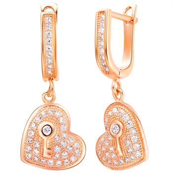 Rose Gold Earrings LSR228