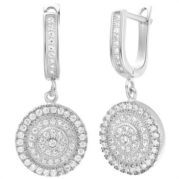 White Gold Earrings LSR235