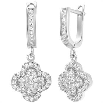 White Gold Earrings LSR237