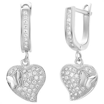 White Gold Earrings LSR243