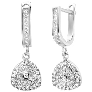 White Gold Earrings LSR247