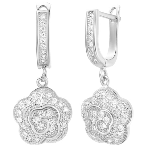 White Gold Earrings LSR253