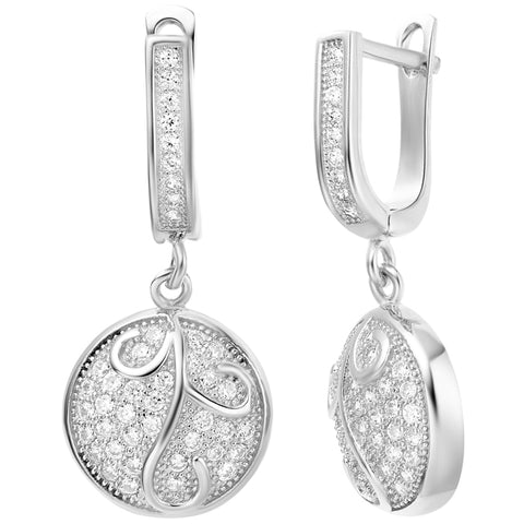 White Gold Earrings LSR255