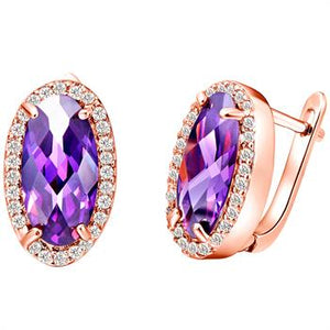 Rose Gold Earrings LSR271