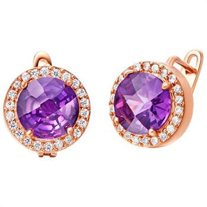 Rose Gold Earrings LSR277