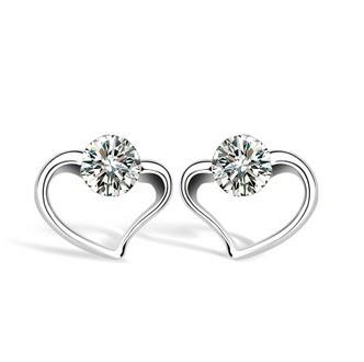 White Gold Earrings LSR284