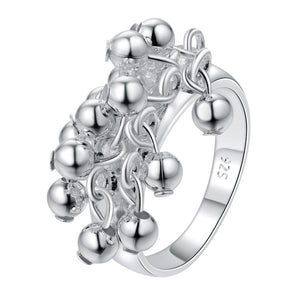 Lucky Silver - Silver Designer Small Balls Ring - LOCAL STOCK - LSR284