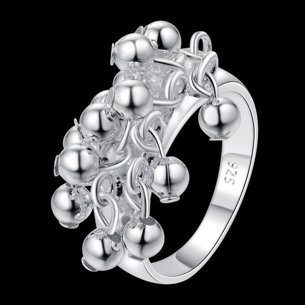 Lucky Silver - Silver Designer Small Balls Ring - LOCAL STOCK - LSR284