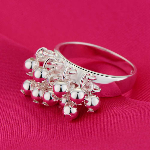 Lucky Silver - Silver Designer Small Balls Ring - LOCAL STOCK - LSR284