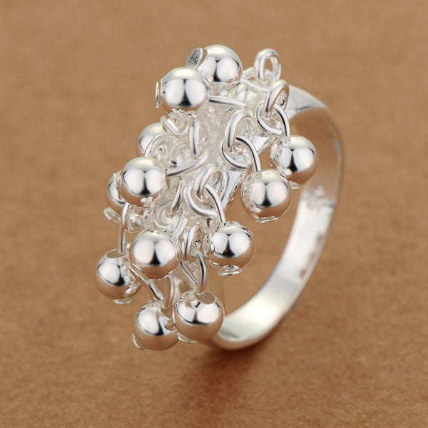 Lucky Silver - Silver Designer Small Balls Ring - LOCAL STOCK - LSR284