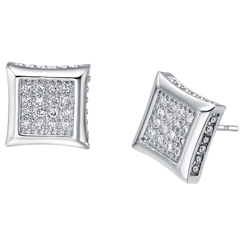 White Gold Earrings LSR293