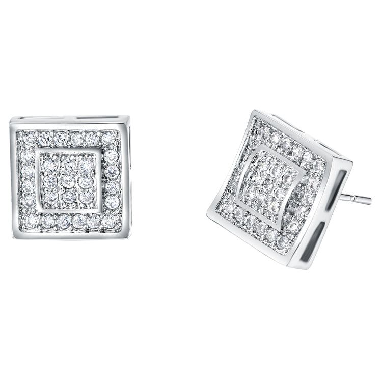 White Gold Earrings LSR294