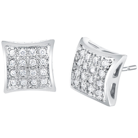 White Gold Earrings LSR295