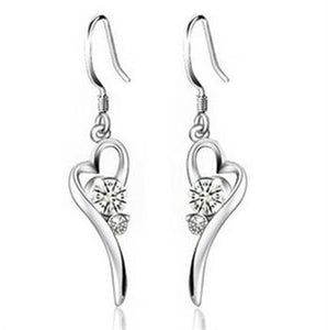 White Gold Earrings LSR302