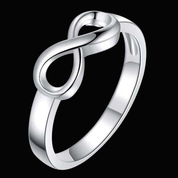 Lucky Silver - Silver Designer Infinity Ring - LOCAL STOCK - LSR321