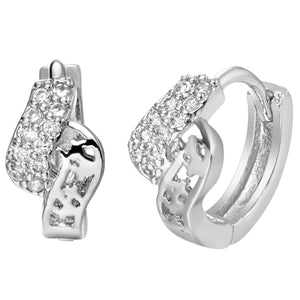 White Gold Earrings LSR327