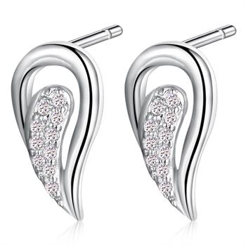 White Gold Earrings LSR334