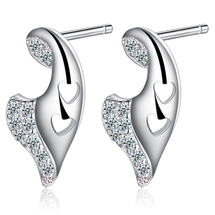 White Gold Earrings LSR335